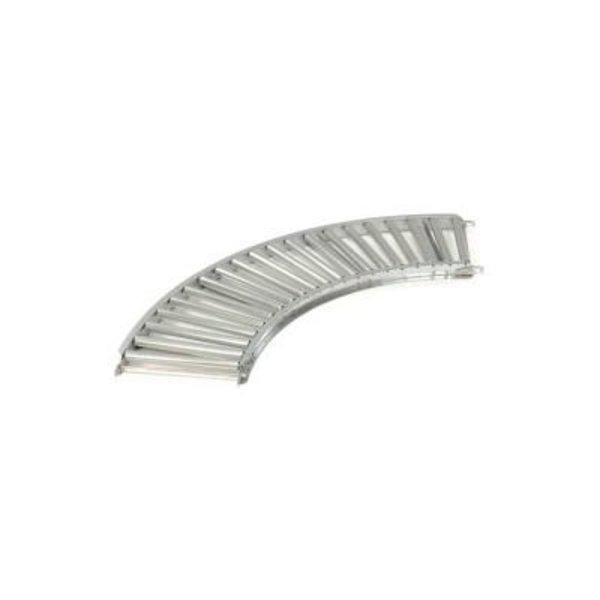 Omni Metalcraft Omni Metalcraft 1.9" Dia. Steel Roller Conveyor Curved Section GPHC1.9X16-24-3-90